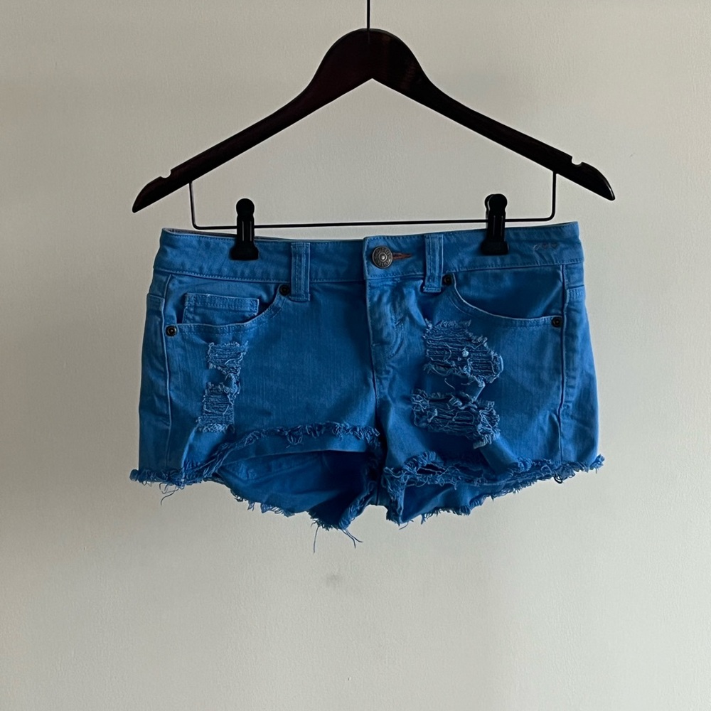 DITTO Blue Distressed Denim Shorts